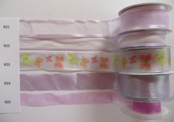 Organza Ribbon - Wire-edged - Butterfly R23